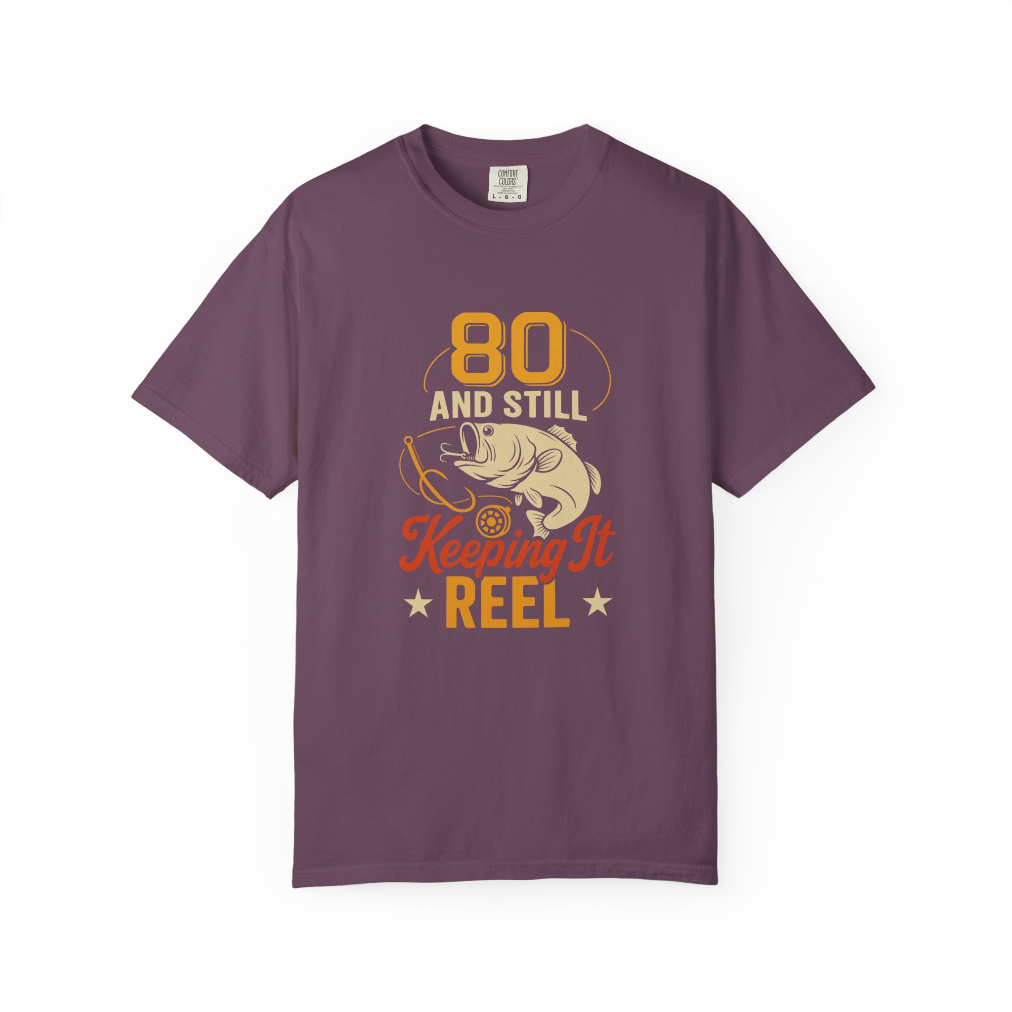 Funny Fishing T-Shirt, 80 and Still Keeping It Reel, Perfect for Birthdays, Father's Day Gifts, Fishing Lovers, Casual Wear. - Image 17