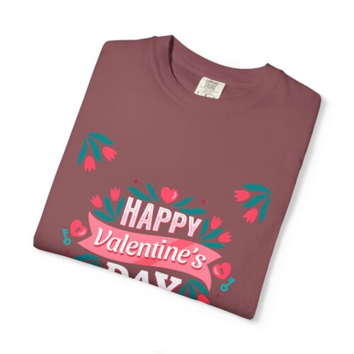 Unisex Valentine’s Day T-shirt, Cute Floral Graphic Tee, Gift for Him or Her, Casual Wear, Trendy Love Shirt. - Image 26