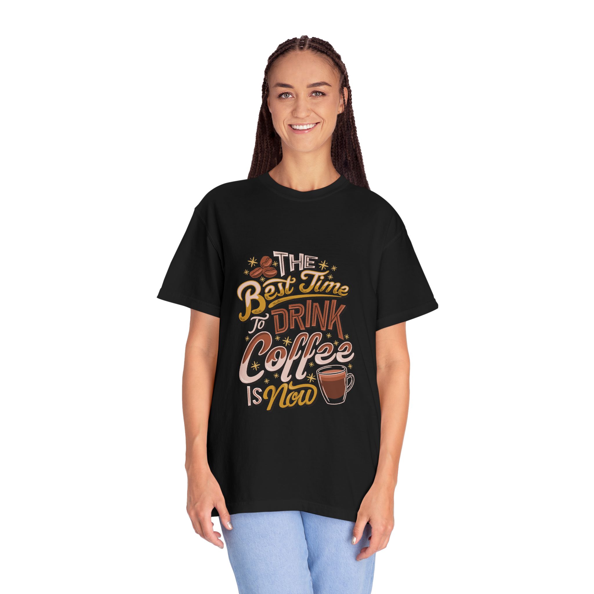Coffee Lovers Unisex Garment-Dyed T-Shirt | Perfect Gift for Baristas, Coffee Enthusiasts, Casual Wear, Unique Coffee Shirt - Image 4