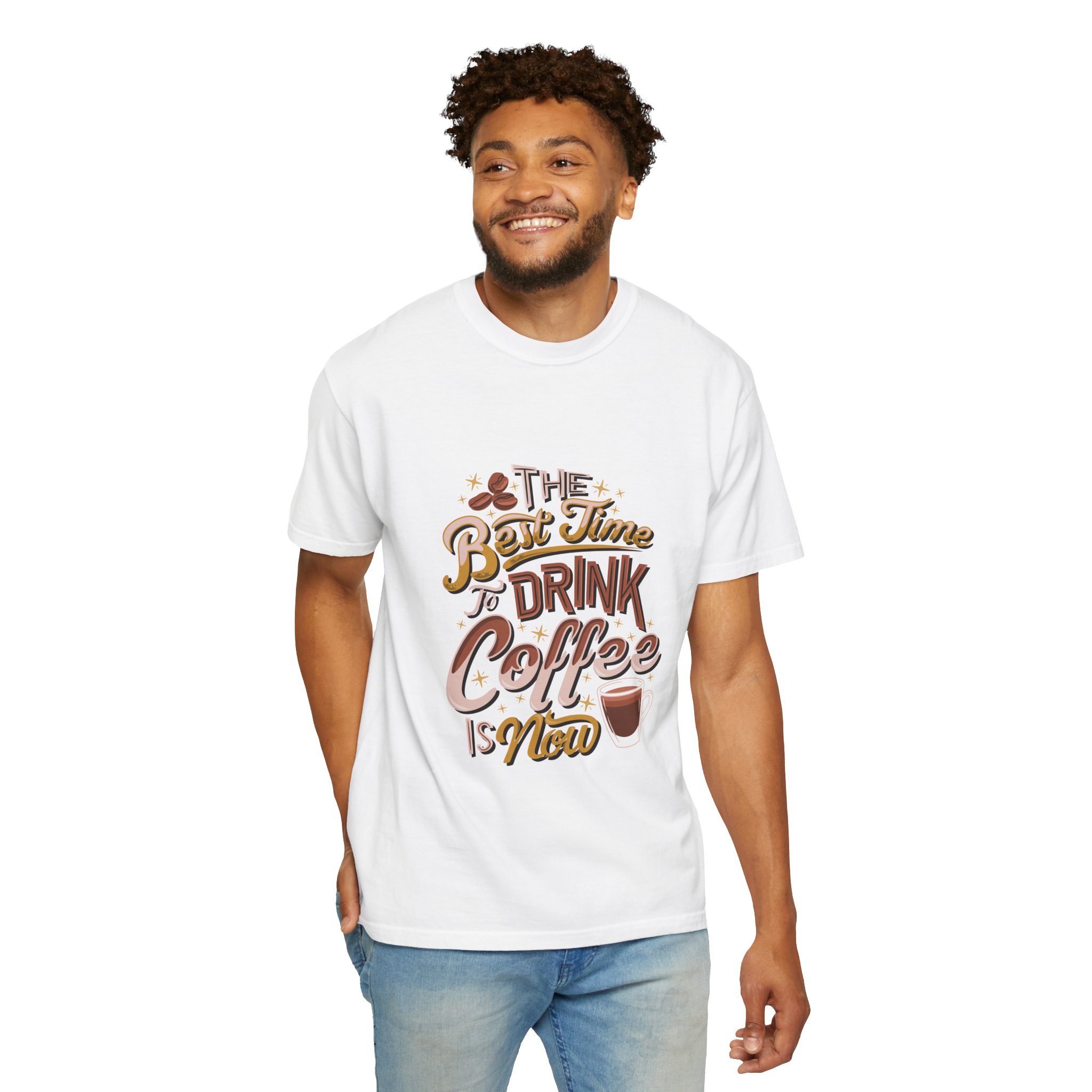 Coffee Lovers Unisex Garment-Dyed T-Shirt | Perfect Gift for Baristas, Coffee Enthusiasts, Casual Wear, Unique Coffee Shirt - Image 15