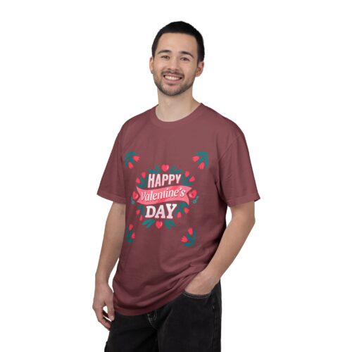 Unisex Valentine’s Day T-shirt, Cute Floral Graphic Tee, Gift for Him or Her, Casual Wear, Trendy Love Shirt. - Image 43