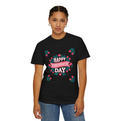 Unisex Valentine’s Day T-shirt, Cute Floral Graphic Tee, Gift for Him or Her, Casual Wear, Trendy Love Shirt. - Image 13