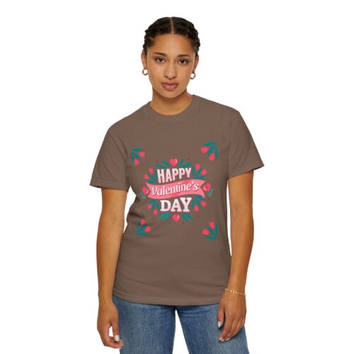 Unisex Valentine’s Day T-shirt, Cute Floral Graphic Tee, Gift for Him or Her, Casual Wear, Trendy Love Shirt. - Image 37
