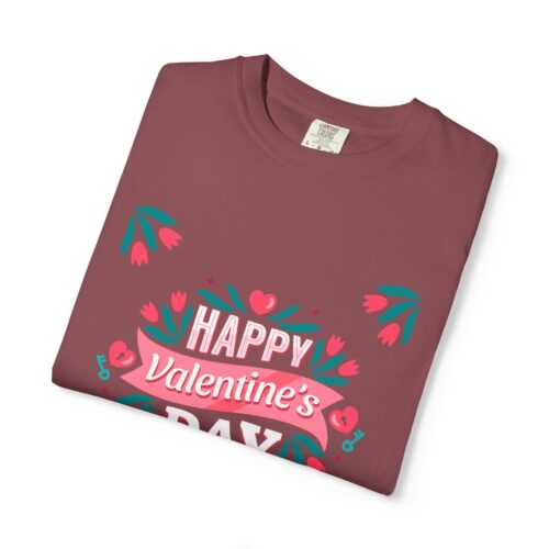 Unisex Valentine’s Day T-shirt, Cute Floral Graphic Tee, Gift for Him or Her, Casual Wear, Trendy Love Shirt. - Image 42
