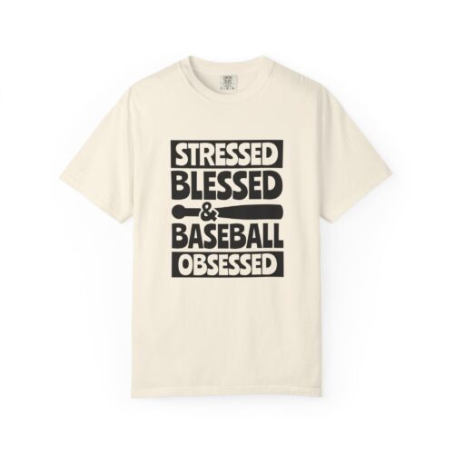 Stressed Blessed Baseball T-shirt - Perfect for Softball Season, Gift for Coaches, Athletes, Sport Fans, Unisex Tee. - Image 25