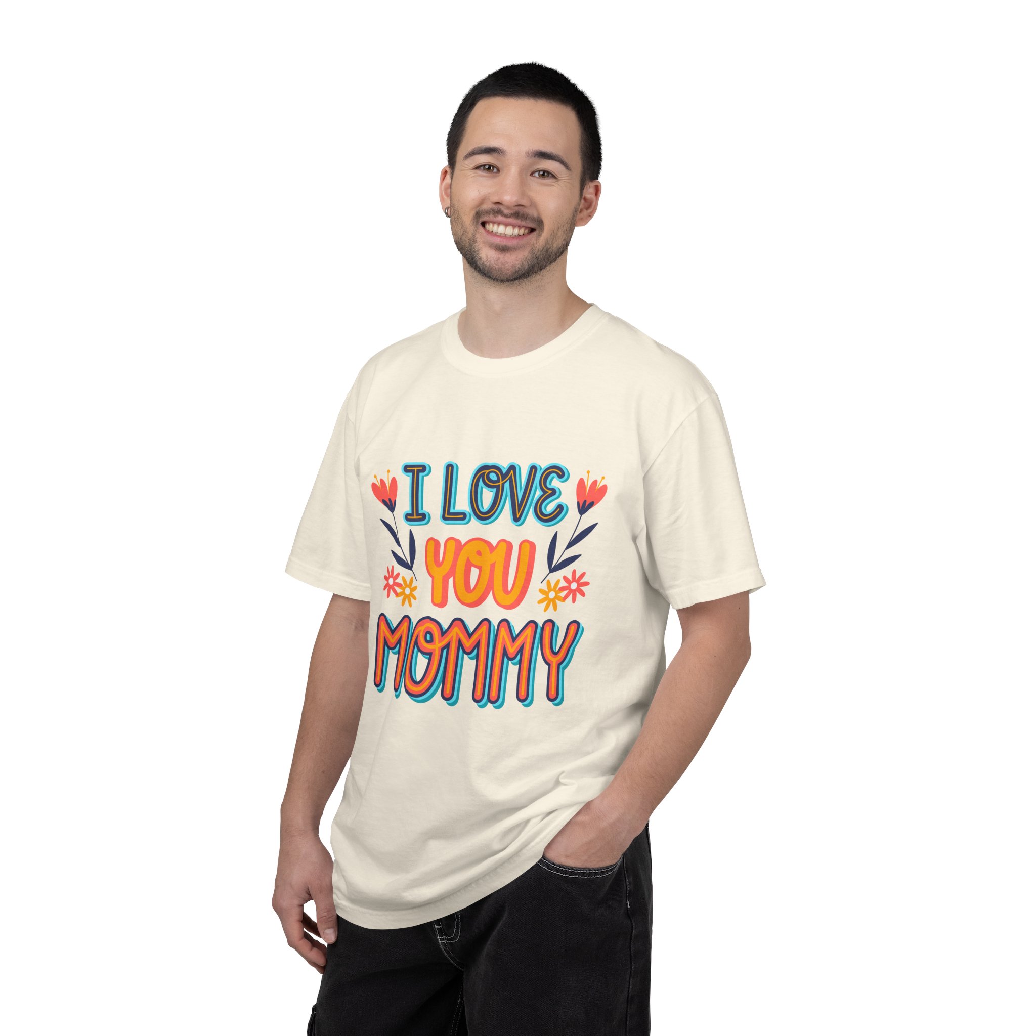 C - 9.10b.I Love You Mommy T-Shirt | Unisex Garment-Dyed Shirt for Moms | Perfect Gift for Mother's Day | Family Casual Wear, Mom Shirt. - Image 19