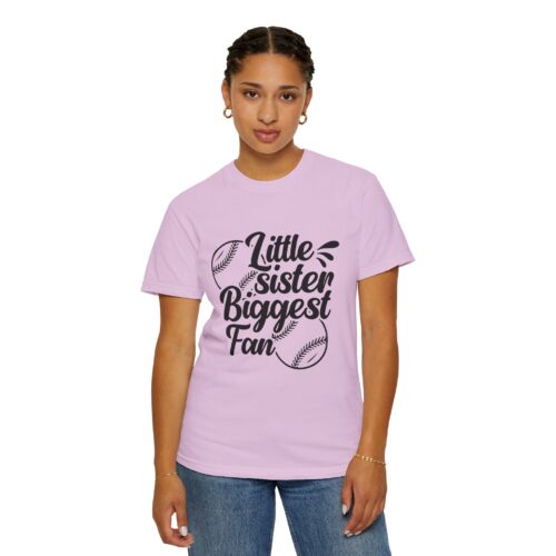 Cheerful Fan T-Shirt for Little Sisters, Baseball Enthusiast Gift, Sports Fan Apparel, Unisex Casual Wear, Soft Cotton Tee. - Image 29