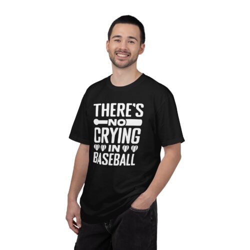 Baseball Humor T-Shirt, Unisex Garment-Dyed Tee, Funny Sports Shirt, Gift for Baseball Fans, No Crying in Baseball Tee. - Image 19