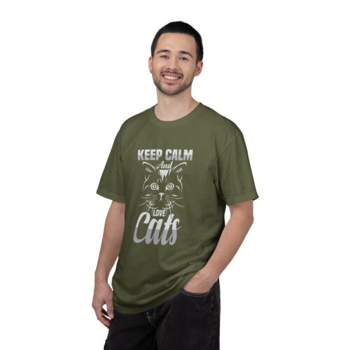 Keep Calm and Love Cats T-Shirt. - Image 19