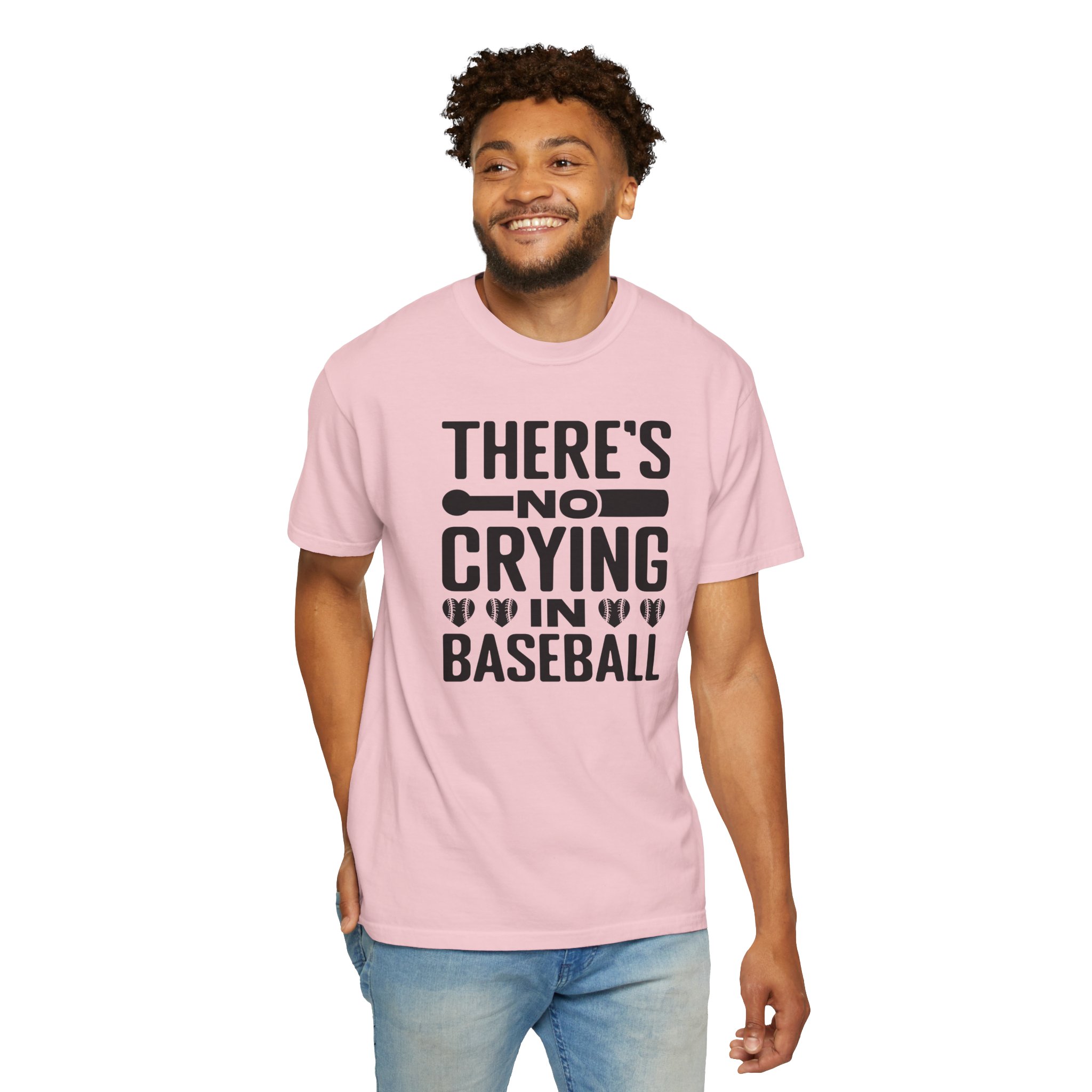 Baseball Humor T-Shirt, Unisex Garment-Dyed Tee, Gift for Sports Lovers, Funny Baseball Shirt, No Crying in Baseball. - Image 55