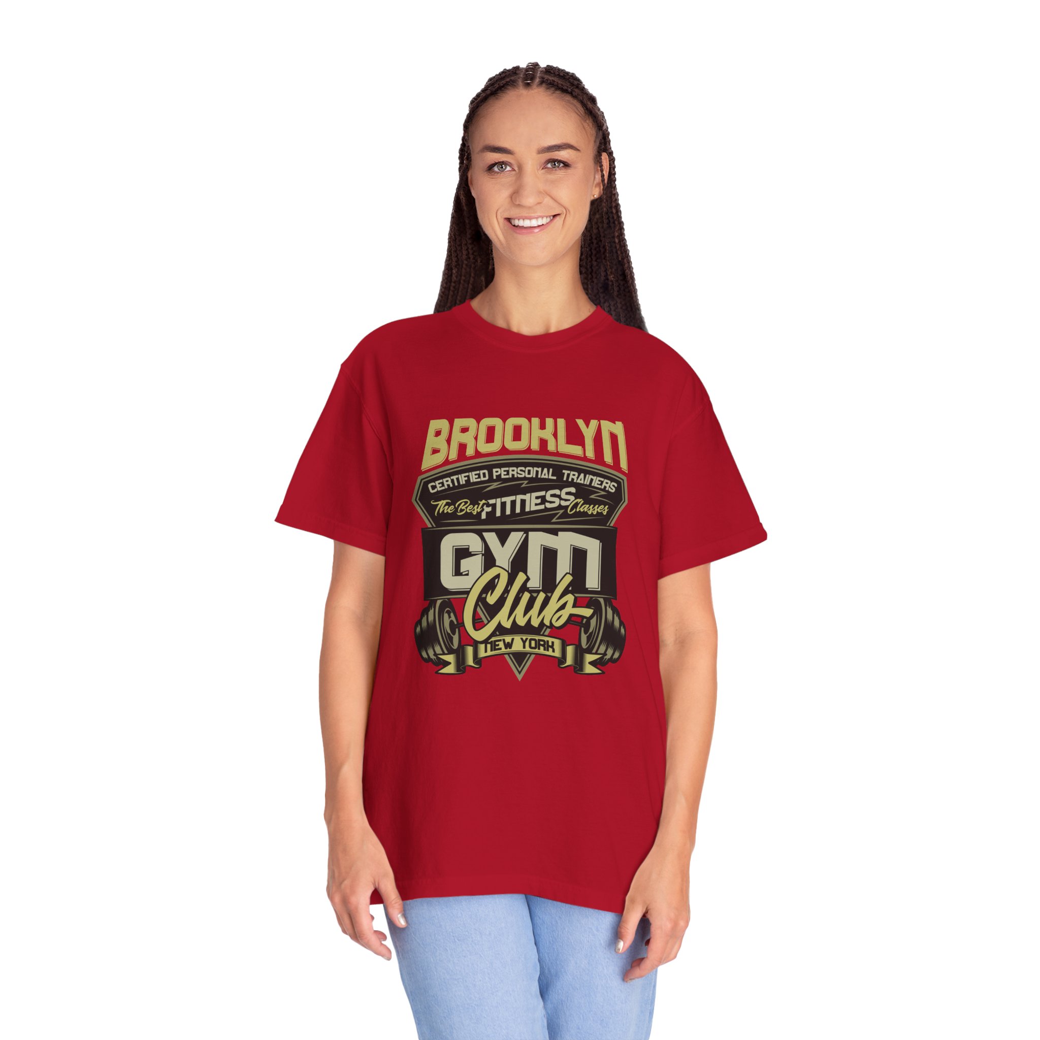 Brooklyn Gym Club T-Shirt, Fitness Apparel, Unisex Workout Tee, Sports Gift, Gym Wear for Trainers, Casual Style Shirt. - Image 4