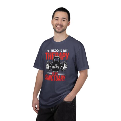 Fitness Is My Therapy T-Shirt — Gym Sanctuary Workout Tee. - Image 11