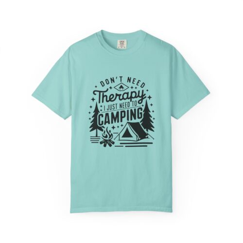 Camping Therapy T-Shirt | Unisex Garment-Dyed Tee for Outdoor Lovers, Perfect Gift for Campers, Nature Lovers, and Adventure Seekers. - Image 33