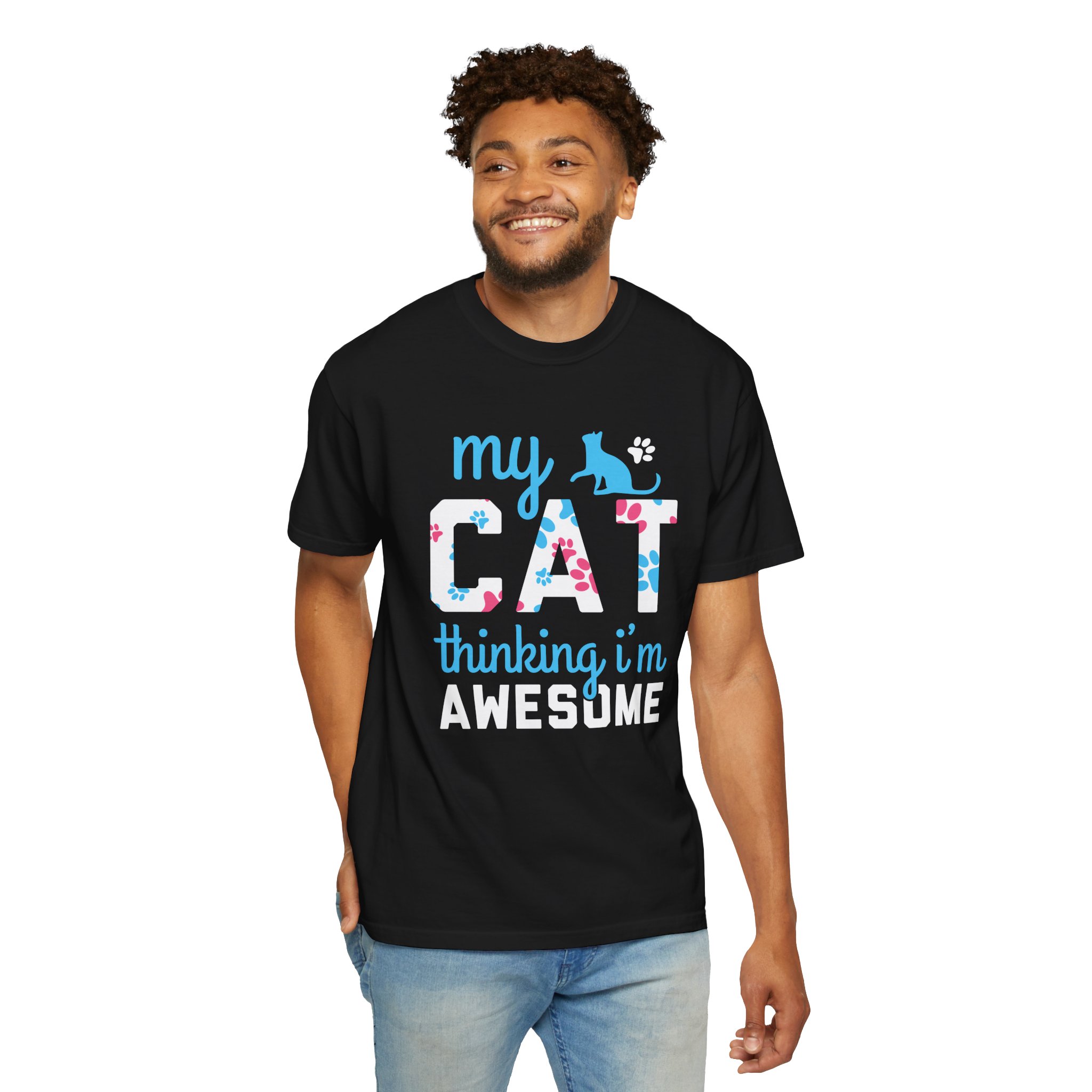 cn - 5.11 - My Cat Thinking I'm Awesome T-Shirt — Funny Cat Lover Tee. - Image 7