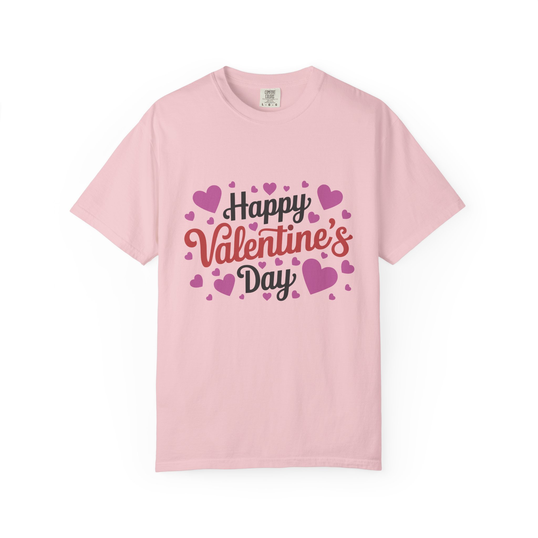 C - 8.17.Happy Valentine's Day Unisex Garment-Dyed T-shirt, Cute Valentine's Gift, Casual Love Tee, Couple's Matching Shirt. - Image 49