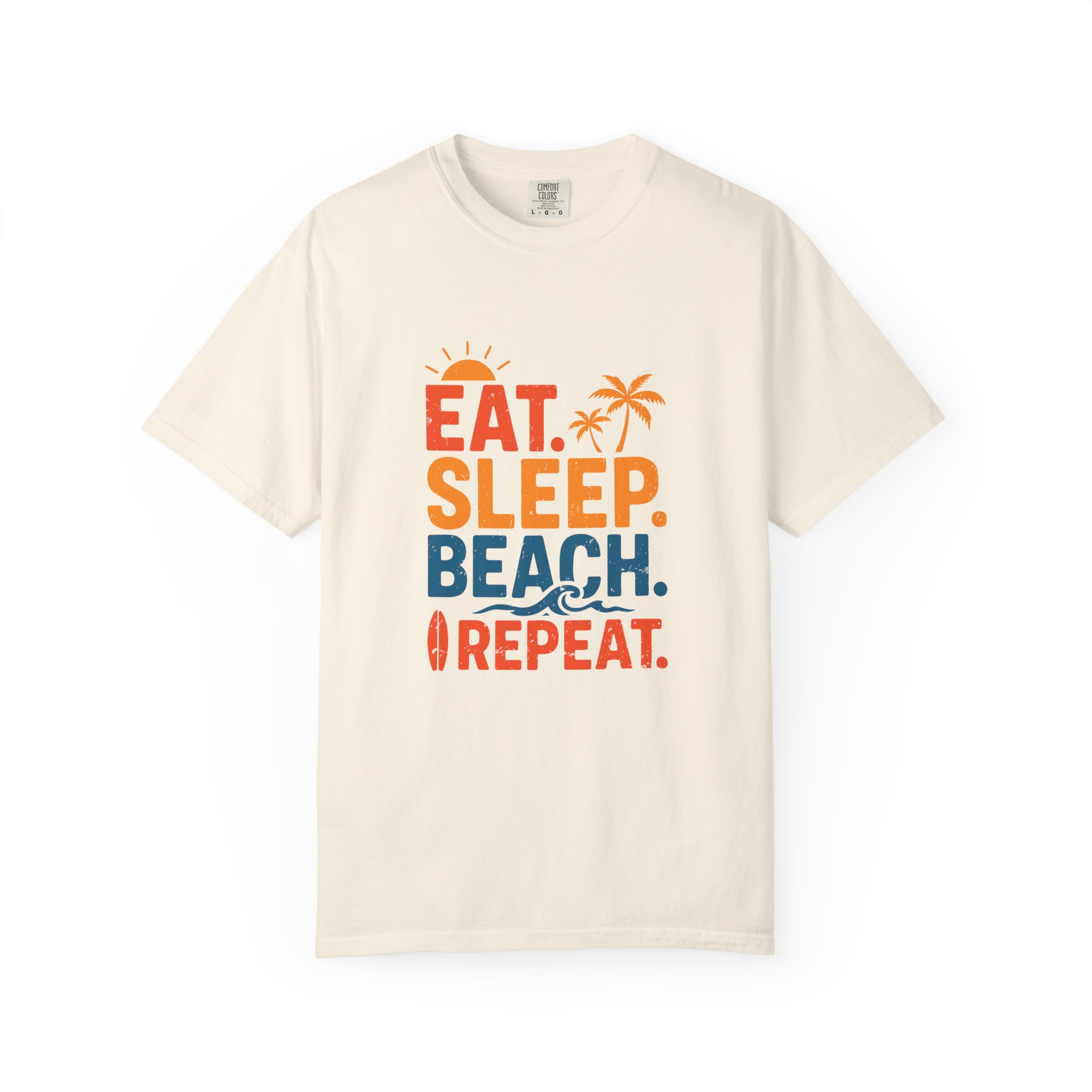 Beach Life Unisex T-Shirt - Eat Sleep Beach Repeat, Summer Wear, Vacation Shirt, Gift for Beach Lovers, Relaxed Summer Style. - Image 17