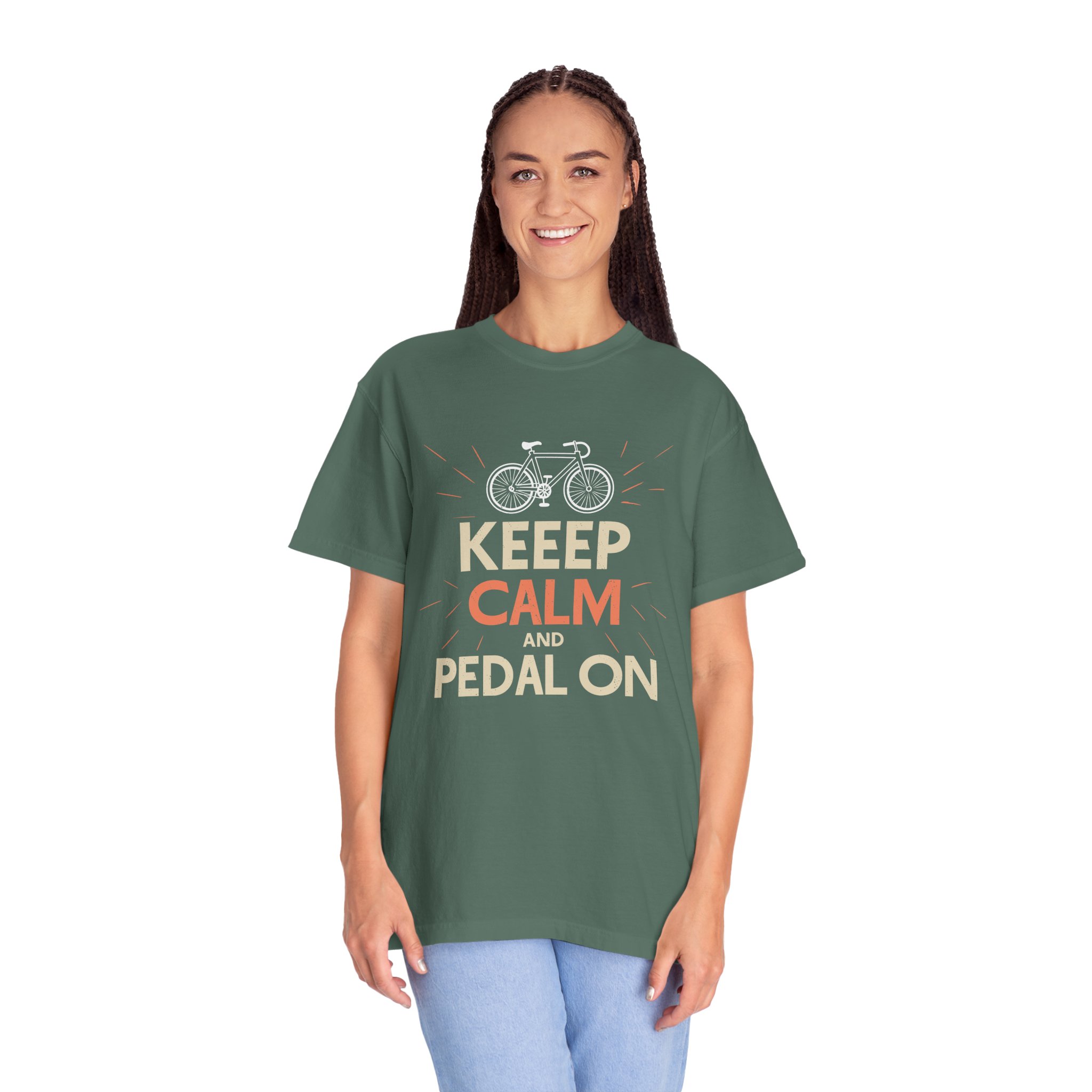 Unisex Bicycle Theme T-Shirt, Keep Calm and Pedal On Tee, Gift for Cyclists, Vintage Style Top, Casual Wear, Bike Lover Shirt. - Image 28