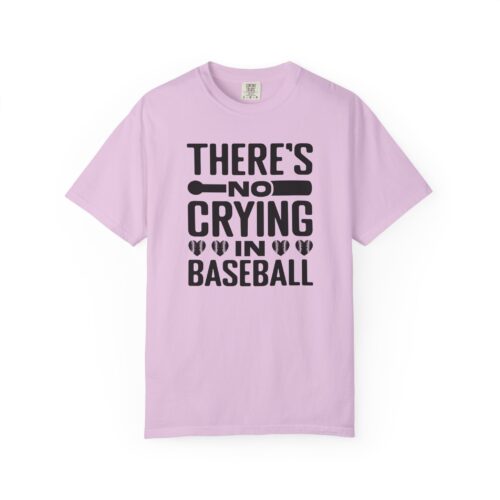 Baseball Humor T-Shirt, Unisex Garment-Dyed Tee, Gift for Sports Lovers, Funny Baseball Shirt, No Crying in Baseball. - Image 25