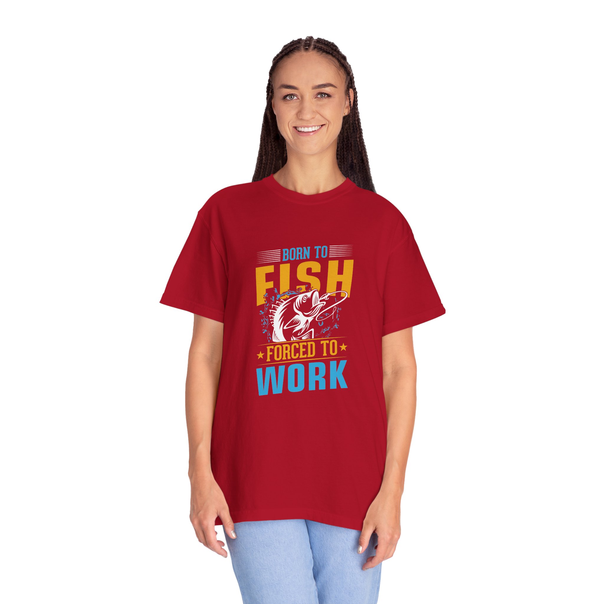 Born to Fish Graphic T-Shirt, Fishing Gift, Unisex Tee, Outdoor Apparel, Birthday Present, Casual Wear. - Image 17