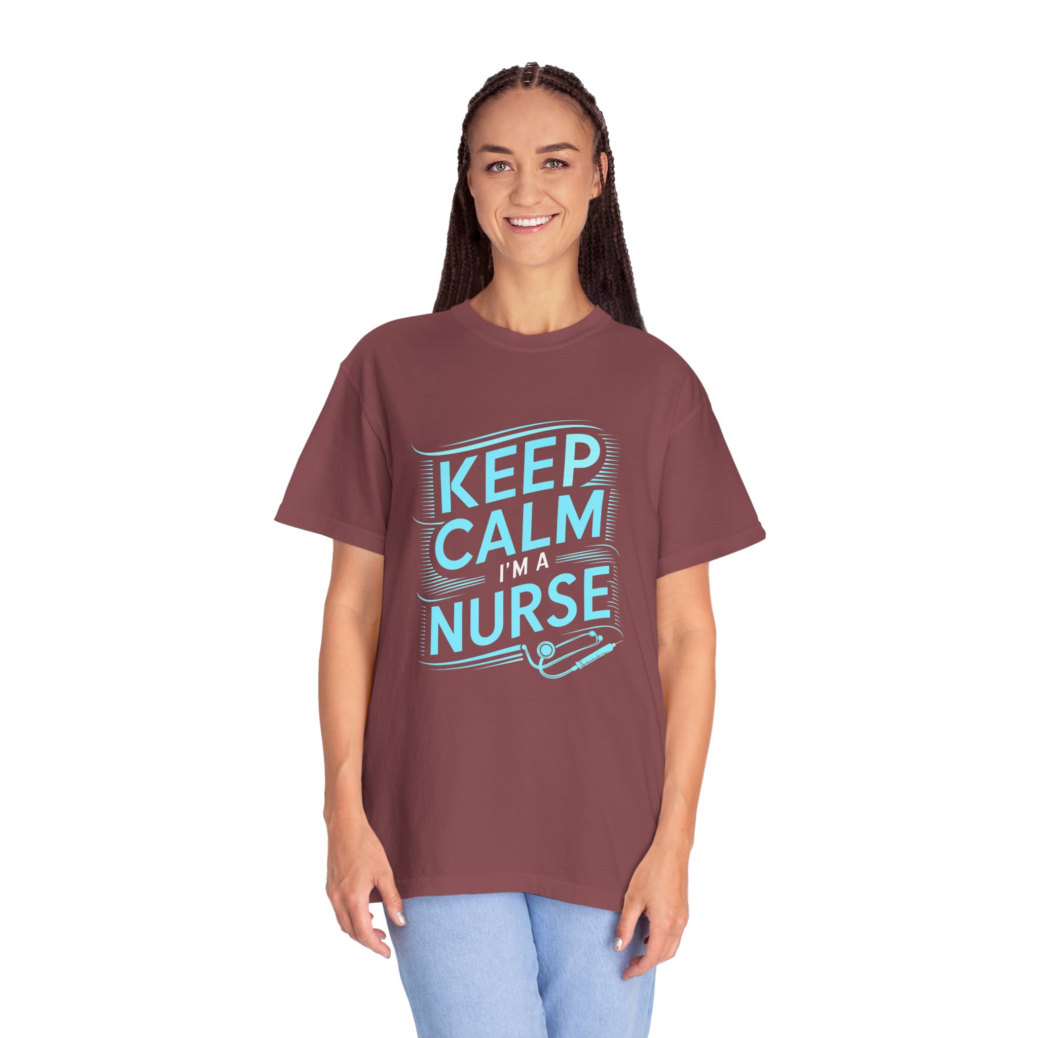 Nurse Appreciation T-Shirt | Keep Calm I'm a Nurse Tee | Gift for Nurses | Healthcare Worker Shirt | Comfortable Unisex Apparel. - Image 4