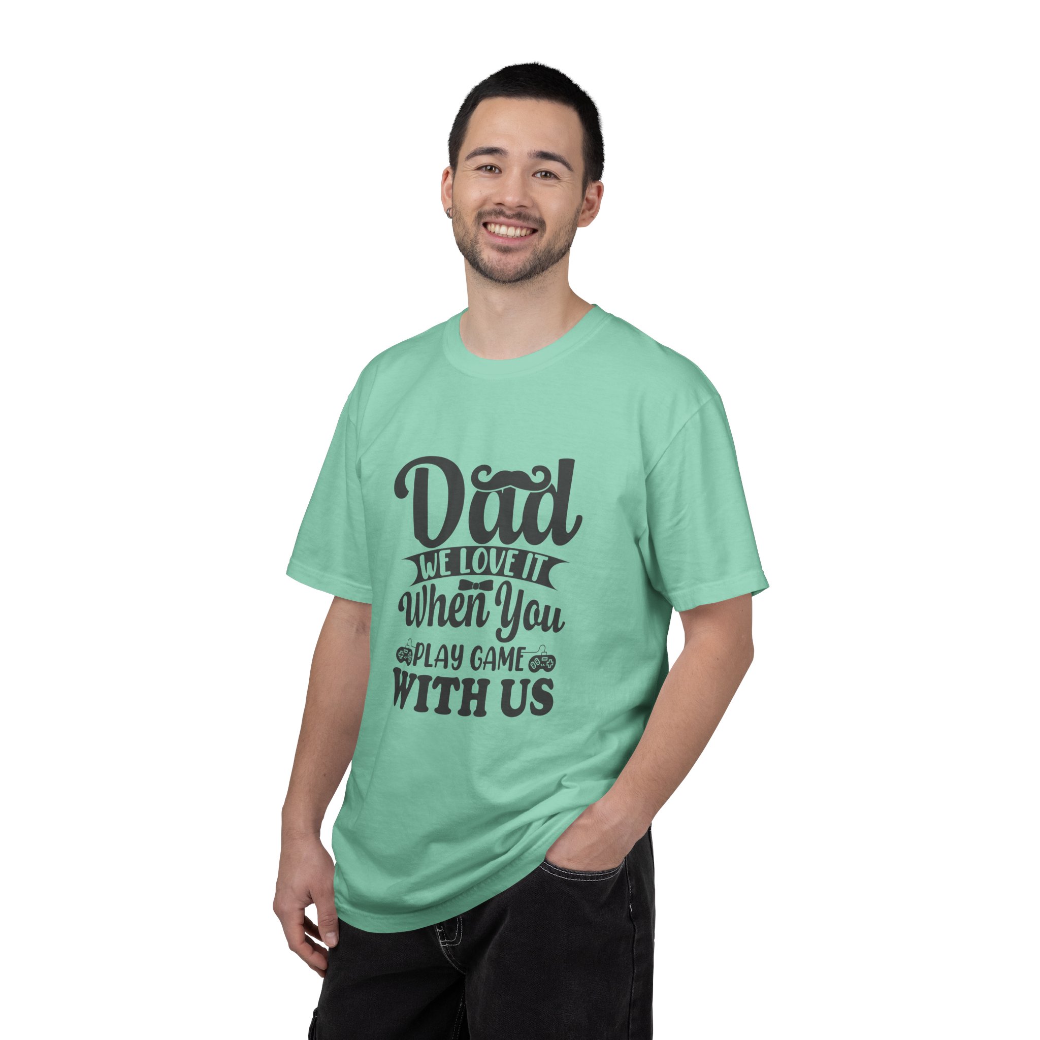 Dad Gaming T-Shirt, Unisex Tee, Gift for Dad, Family Game Night Apparel, Father's Day Shirt, Play Game With Us. - Image 3