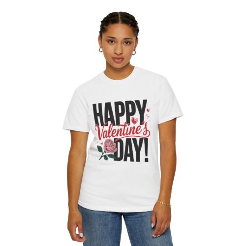 Unisex Happy Valentine's Day T-Shirt, Romantic Gift, Cute Valentine's Apparel, Casual Love Shirt, Perfect for Couples. - Image 5