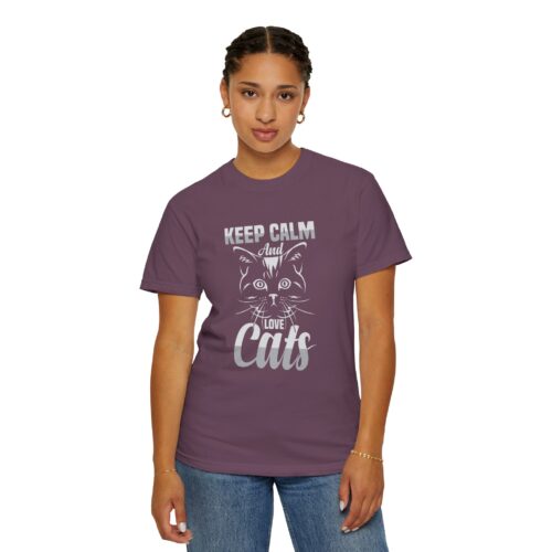 Keep Calm and Love Cats T-Shirt. - Image 53