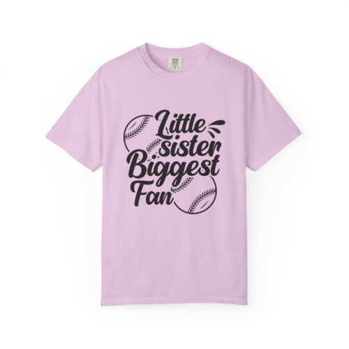 Cheerful Fan T-Shirt for Little Sisters, Baseball Enthusiast Gift, Sports Fan Apparel, Unisex Casual Wear, Soft Cotton Tee. - Image 25