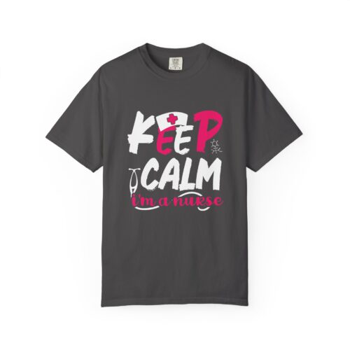 Nurse T-Shirt, Keep Calm Shirt, Gift for Nurses, Medical Humor Tee, Healthcare Appreciation. - Image 1