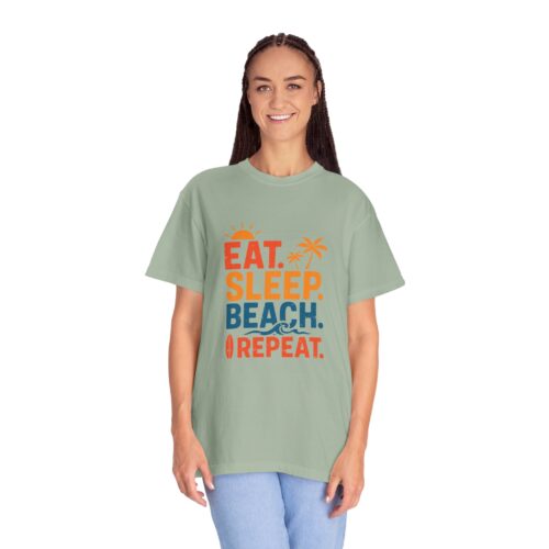 Beach Life Unisex T-Shirt - Eat Sleep Beach Repeat, Summer Wear, Vacation Shirt, Gift for Beach Lovers, Relaxed Summer Style. - Image 28