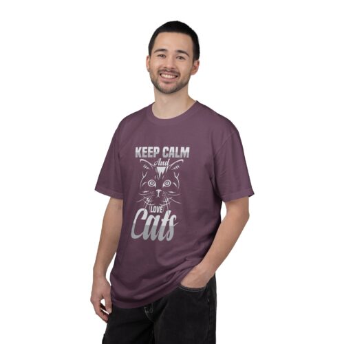 Keep Calm and Love Cats T-Shirt. - Image 51