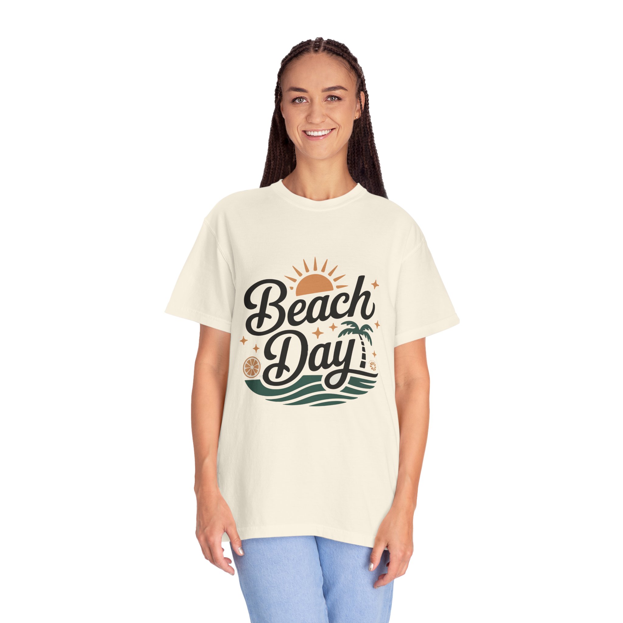 Beach Day Unisex Garment-Dyed T-Shirt, Summer Vibes Shirt, Casual Beachwear, Vacation Tee, Gift for Beach Lovers. - Image 28