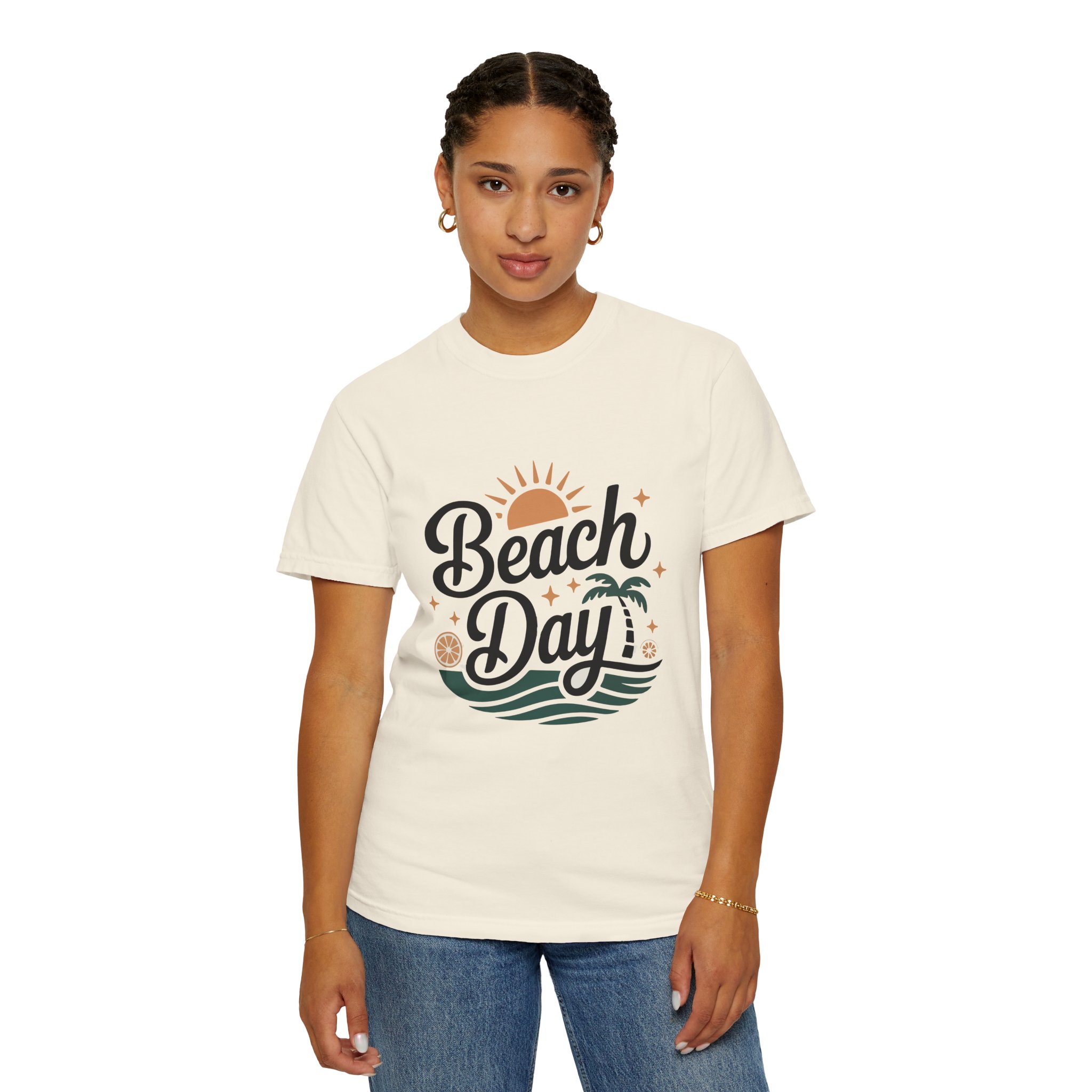 Beach Day Unisex Garment-Dyed T-Shirt, Summer Vibes Shirt, Casual Beachwear, Vacation Tee, Gift for Beach Lovers. - Image 29