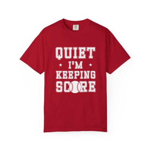 Baseball Scorekeeper T-Shirt | Unisex Garment-Dyed Tee | Ideal for Sports Fans, Coaches, Birthdays, and Game Days. - Image 17