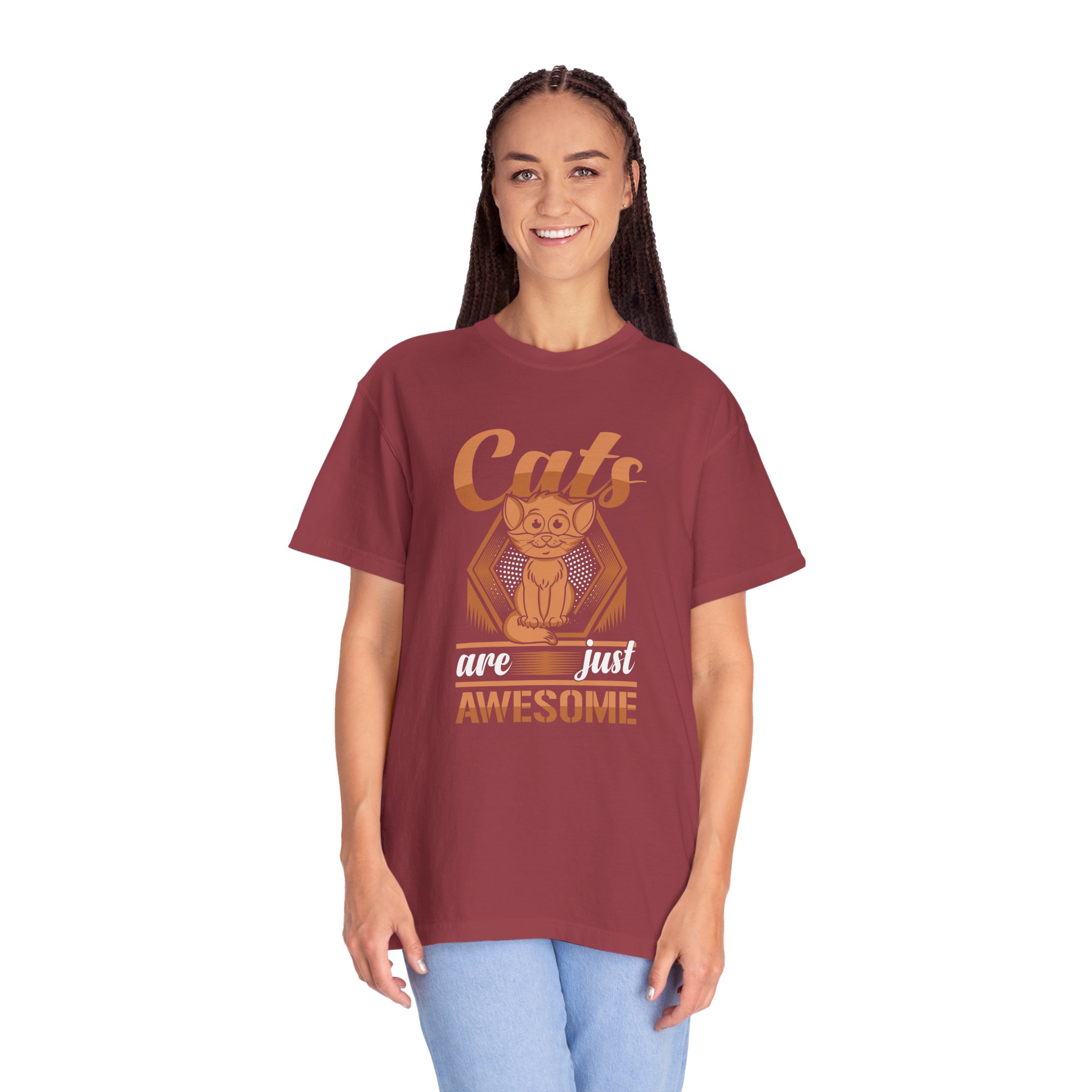 cn - 5.10a - Cat Lovers T-Shirt — "Cats Are Just Awesome" Retro Graphic Tee. - Image 44