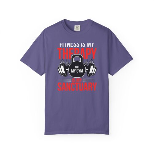 Fitness Is My Therapy T-Shirt — Gym Sanctuary Workout Tee. - Image 41