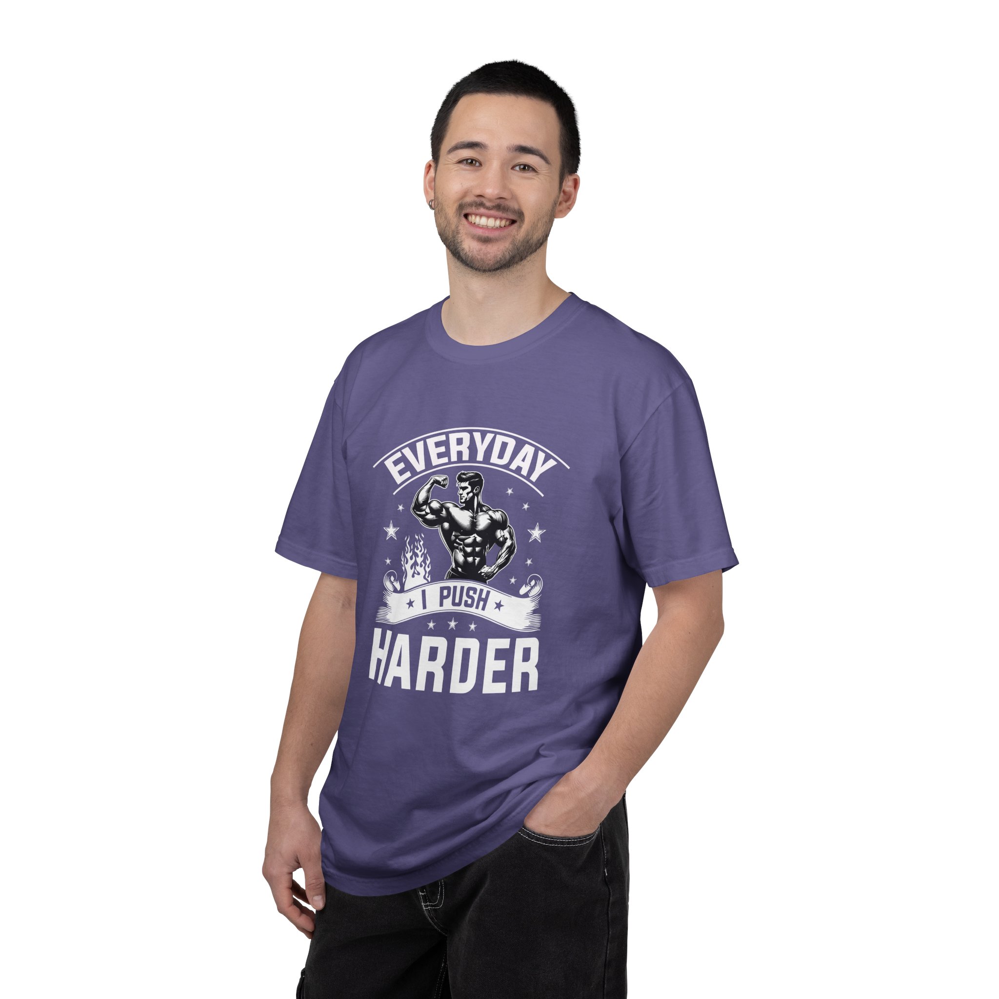Everyday Push Harder T-Shirt | Motivational Gym Tee, Fitness Gift, Workout Apparel, Unisex Casual Wear, Inspirational Shirt. - Image 51