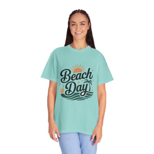 Beach Day Unisex Garment-Dyed T-Shirt, Summer Vibes Shirt, Casual Beachwear, Vacation Tee, Gift for Beach Lovers. - Image 36