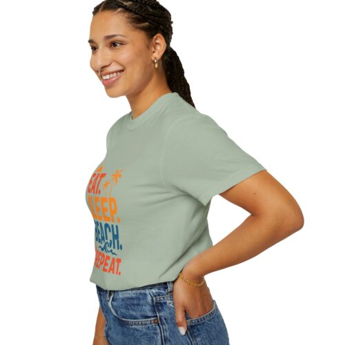 Beach Life Unisex T-Shirt - Eat Sleep Beach Repeat, Summer Wear, Vacation Shirt, Gift for Beach Lovers, Relaxed Summer Style. - Image 30