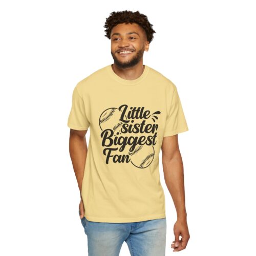 Cheerful Fan T-Shirt for Little Sisters, Baseball Enthusiast Gift, Sports Fan Apparel, Unisex Casual Wear, Soft Cotton Tee. - Image 23