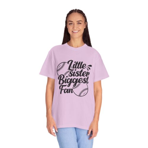 Cheerful Fan T-Shirt for Little Sisters, Baseball Enthusiast Gift, Sports Fan Apparel, Unisex Casual Wear, Soft Cotton Tee. - Image 28