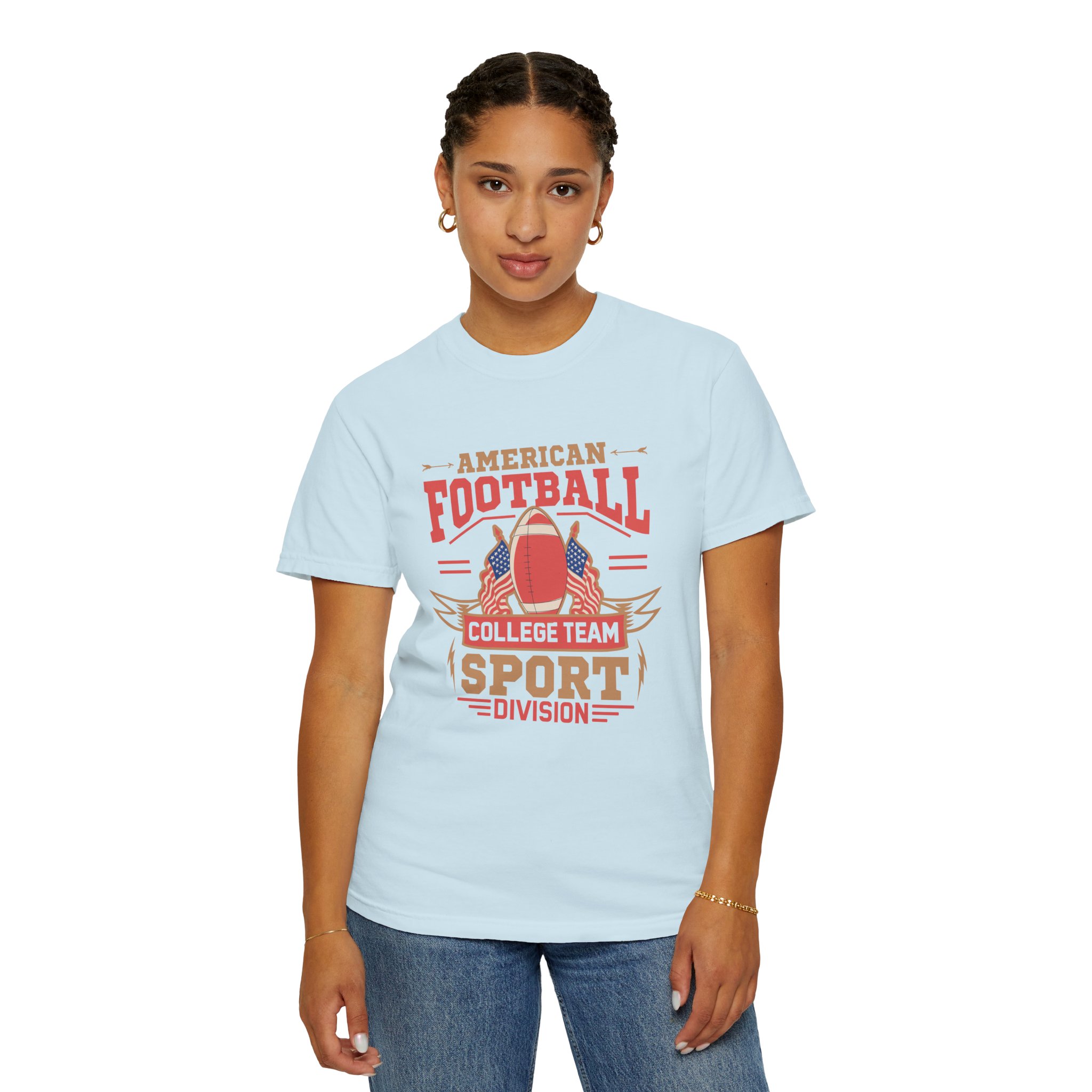 Vintage American Football Unisex T-Shirt, College Team Apparel, Sport Division Tee, Game Day Wear, Football Fan Gift. - Image 29