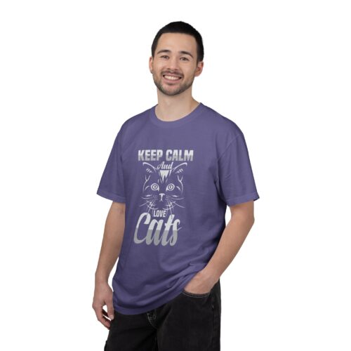 Keep Calm and Love Cats T-Shirt. - Image 43