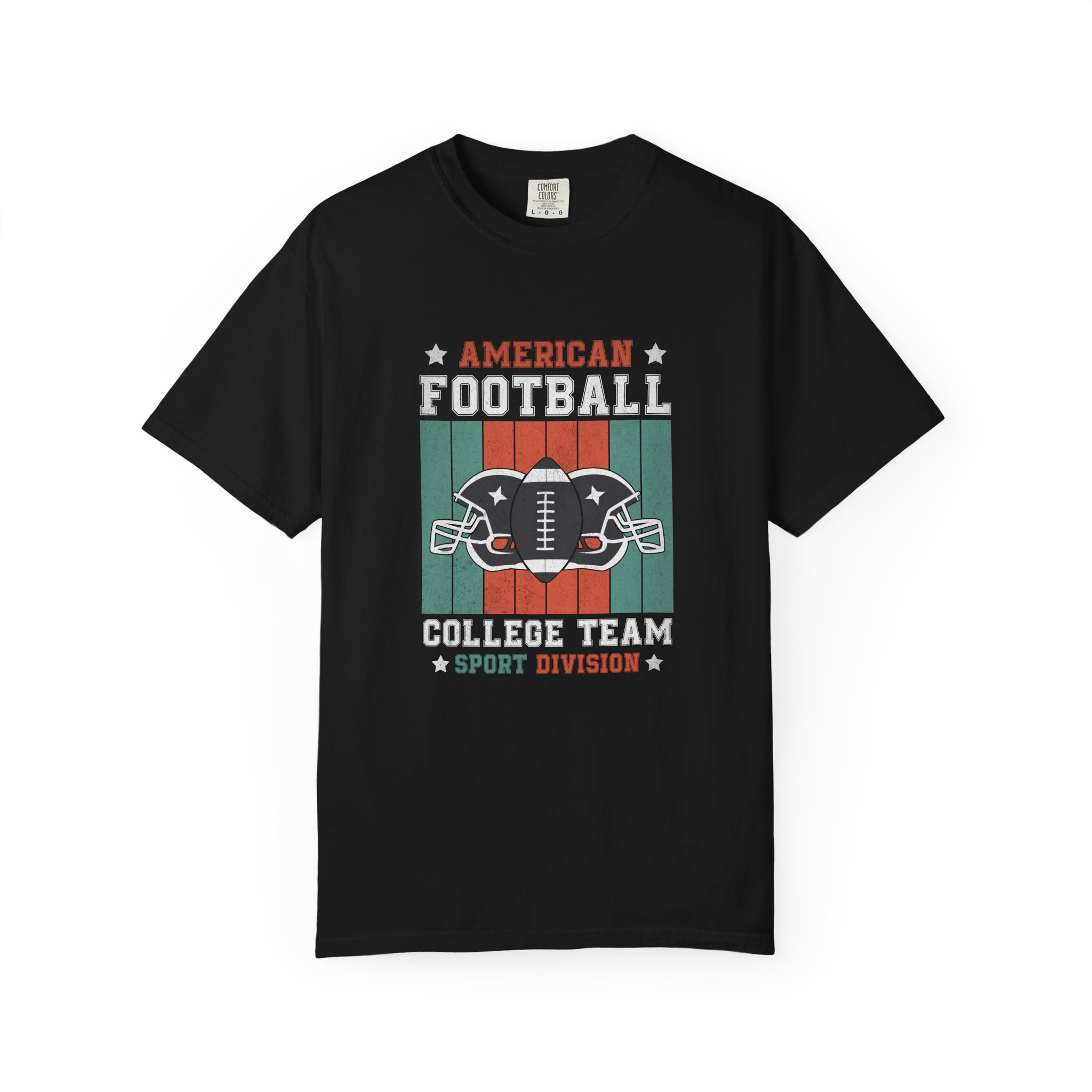 American Football College Team Unisex Garment-Dyed T-Shirt, Sports Fan Tee, Game Day Shirt, Gift for Football Lovers. - Image 9