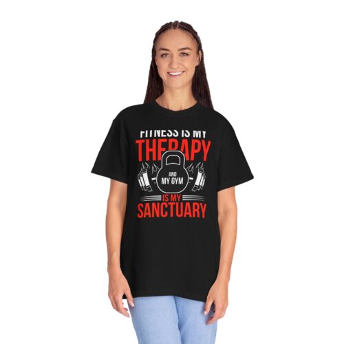 Fitness Is My Therapy T-Shirt — Gym Sanctuary Workout Tee. - Image 36