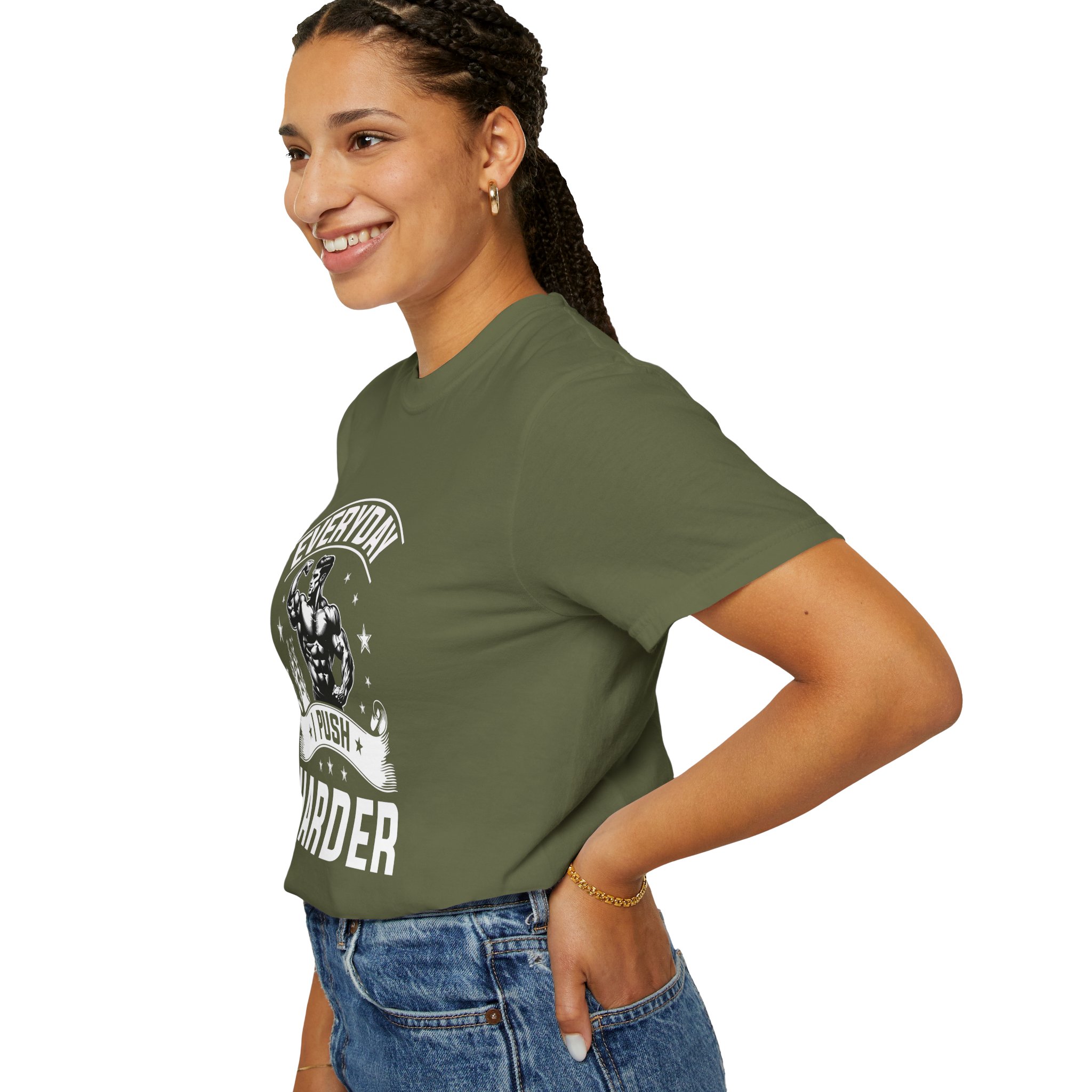 Everyday Push Harder T-Shirt | Motivational Gym Tee, Fitness Gift, Workout Apparel, Unisex Casual Wear, Inspirational Shirt. - Image 38