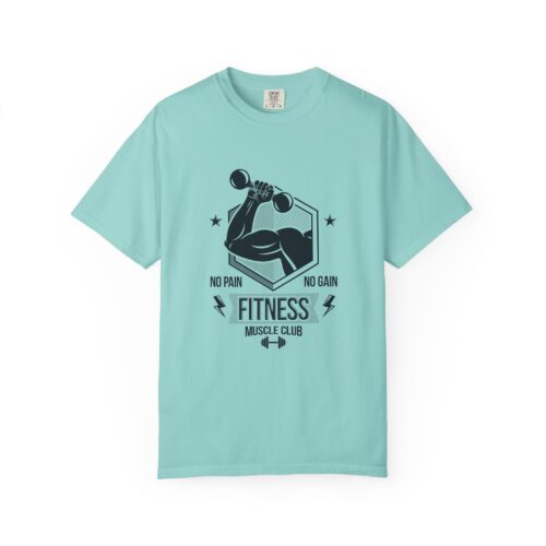 Fitness Muscle Club T‑Shirt — "No Pain No Gain" Gym Workout Tee. - Image 1