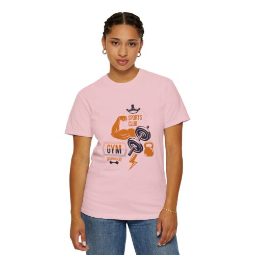 Gym Sports Club Workout T-Shirt — Muscle, Dumbbell & Kettlebell Fitness Tee. - Image 37