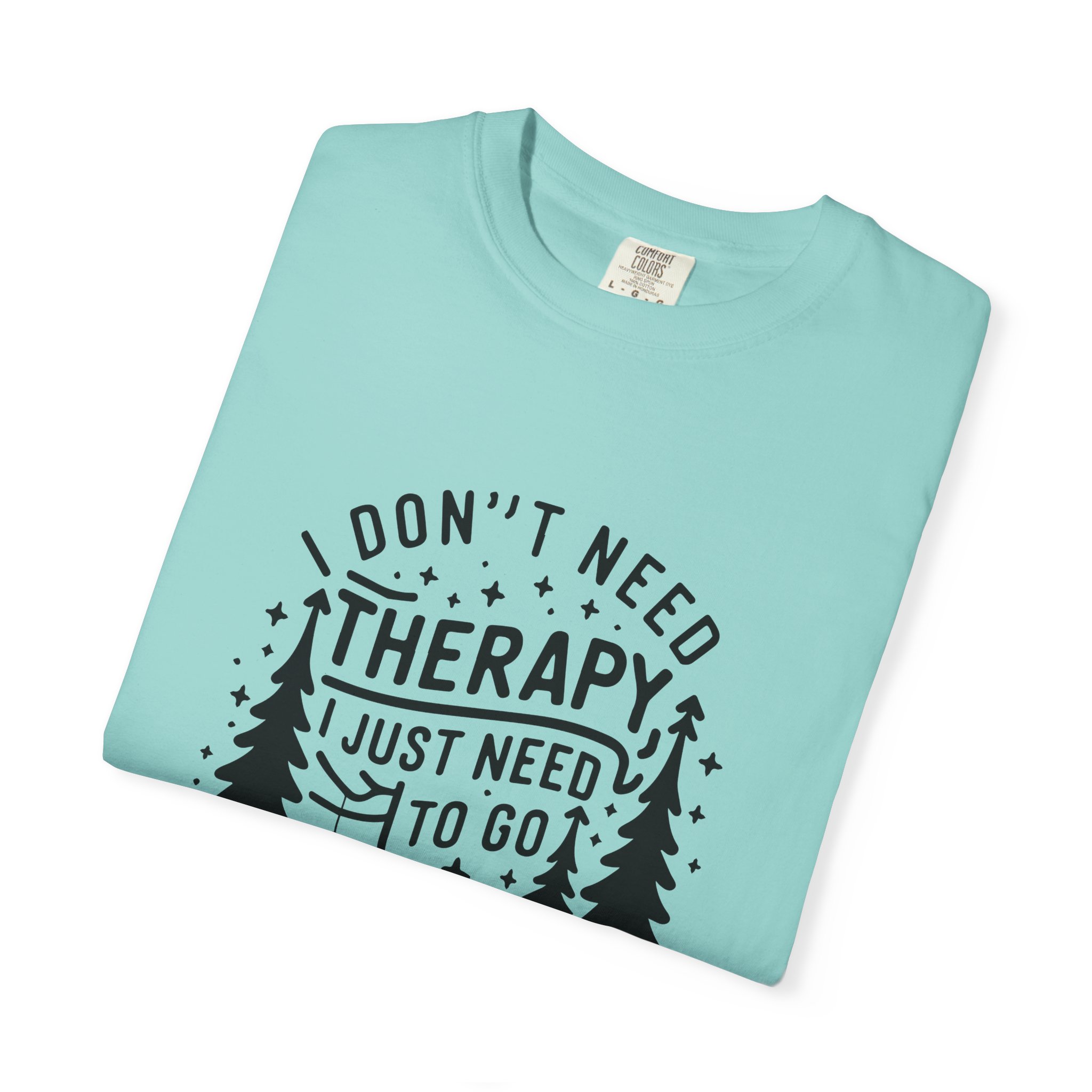 Camping Therapy Unisex T-shirt, Outdoor Adventure Tee, Funny Camping Gift, Nature Lover Apparel, Summer Travel Shirt. - Image 2