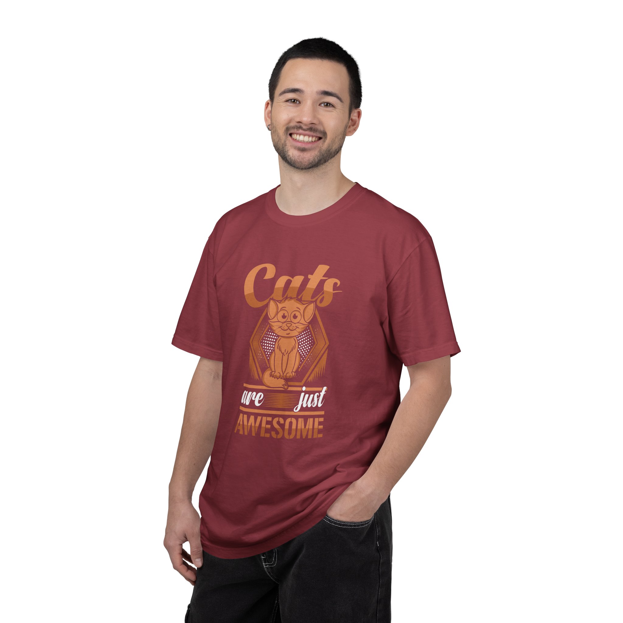 cn - 5.10a - Cat Lovers T-Shirt — "Cats Are Just Awesome" Retro Graphic Tee. - Image 43